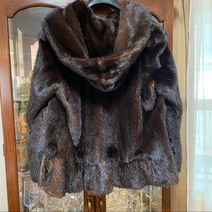 Brown Mink fur coat